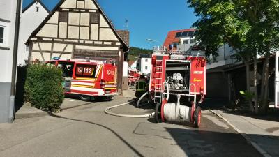 Kuechenbrand in Korb sorgt fuer 50.000 Euro Schaden
